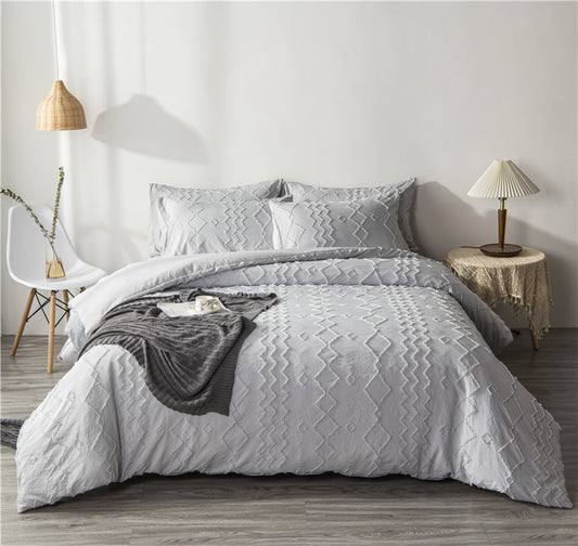 ComfySleep Vierteilige weiche Steppdecken Bezugsets