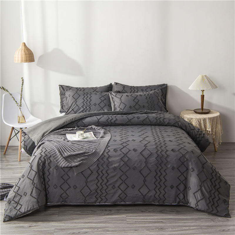 ComfySleep Vierteilige weiche Steppdecken Bezugsets