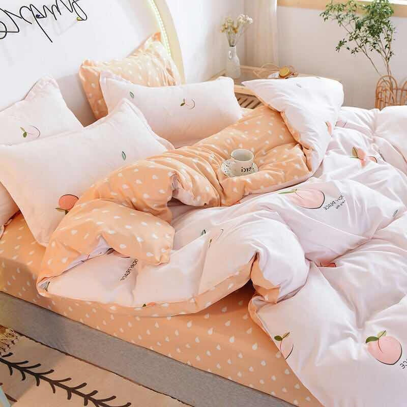 CozyNest Vierteiliges Quilt Bettwäsche Set