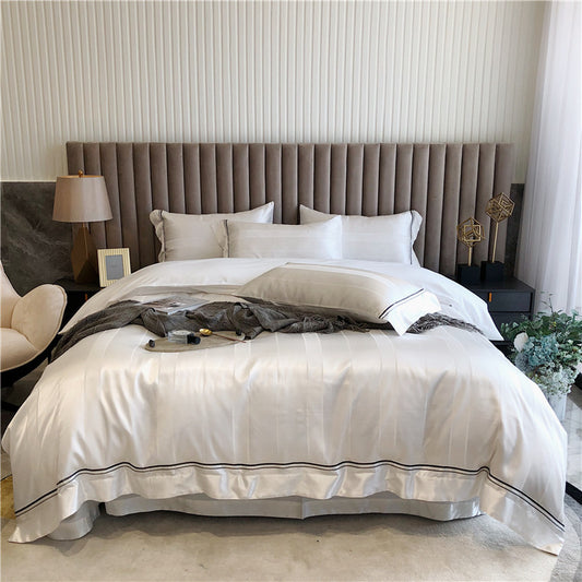 SleepHaven Vierteiliger leichter luxuriöser Bettbezug Set